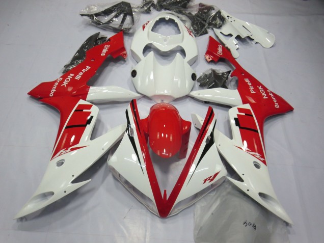 Weiß-Rot-Design 2004-2006 Yamaha R1 Motorrad Verkleidungen