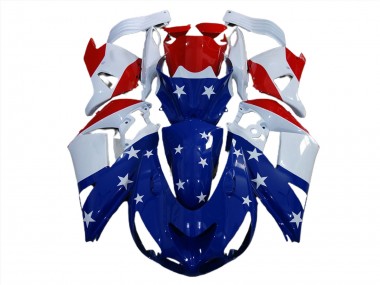 Amerikanische Flagge 2006-2011 Kawasaki ZX14R Motorrad Verkleidungen