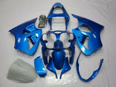 Blau 2000-2002 Kawasaki ZX6R Motorrad Verkleidungen