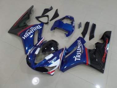 Blau & Weiß 2009-2012 Triumph Daytona 675 Motorrad Verkleidungen