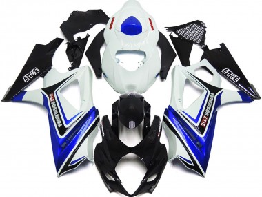 Blau Glänzend Mit Weiß & Schwarz OEM-Stil 2007-2008 Suzuki GSXR 1000 Motorrad Verkleidungen