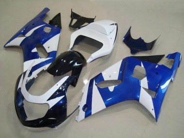 Blau & Weiß OEM Stil 2001-2003 Suzuki GSXR 600-750 Motorrad Verkleidungen