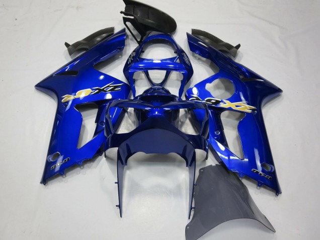 Blau OEM Stil 2003-2004 Kawasaki ZX6R Motorrad Verkleidungen