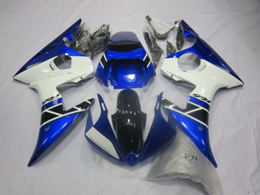 Blau Weiß OEM Stil 2003-2004 Yamaha R6 Motorrad Verkleidungen