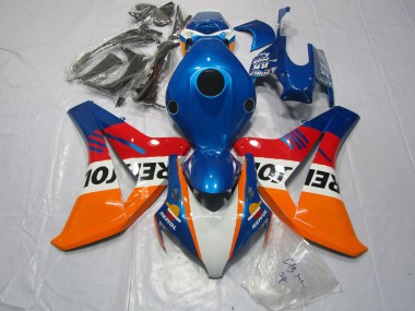 Blau Repsol & Rot 2008-2011 Honda CBR1000RR Motorrad Verkleidungen