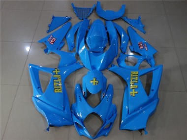 Blau Rizla 2007-2008 Suzuki GSXR 1000 Motorrad Verkleidungen