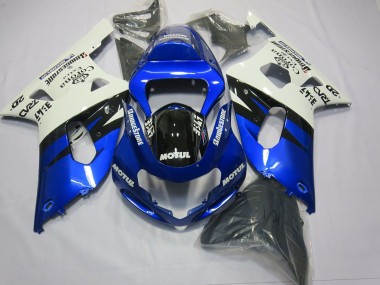 Blau & Schwarz 2001-2003 Suzuki GSXR 600-750 Motorrad Verkleidungen