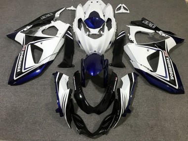 Blau Schwarz & Weiß 2009-2016 Suzuki GSXR 1000 Motorrad Verkleidungen