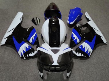 Blauer Hai 2002-2005 Kawasaki ZX12R Motorrad Verkleidungen