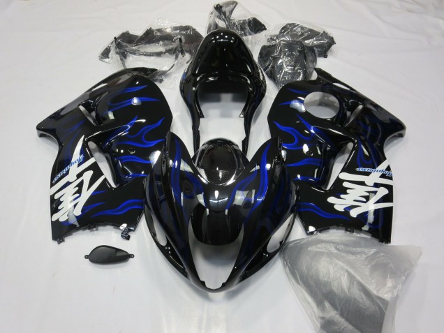 Blauer Wirbel 1997-2007 Suzuki GSXR 1300 Motorrad Verkleidungen