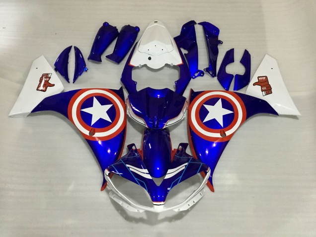 Captain America 2009-2011 Yamaha R1 Motorrad Verkleidungen