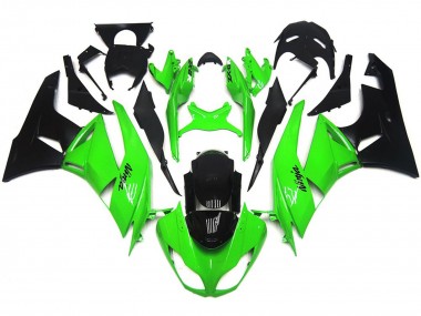 Dunkelglänzend Grün Scharf 2009-2012 Kawasaki ZX6R Motorrad Verkleidungen