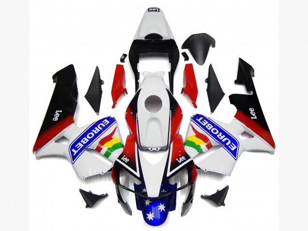 EuroBet Farben Glänzend 2003-2004 Honda CBR600RR Motorrad Verkleidungen