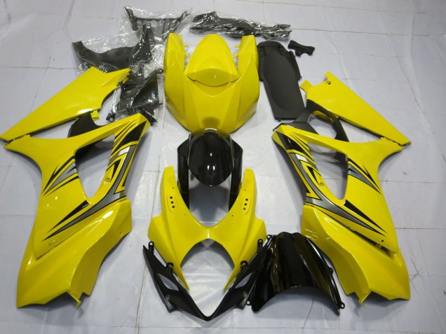 Gelb OEM Stil 2007-2008 Suzuki GSXR 1000 Motorrad Verkleidungen