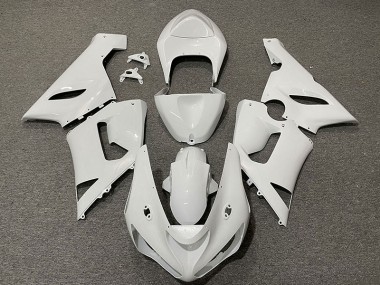 Glänzend Weiß 2005-2006 Kawasaki ZX6R Motorrad Verkleidungen