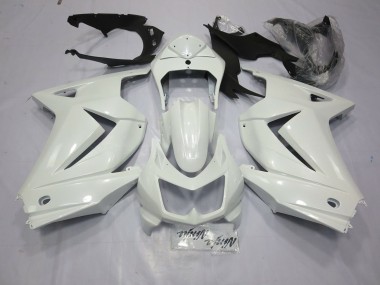 Glänzend Weiß 2008-2012 Kawasaki Ninja 250 Motorrad Verkleidungen