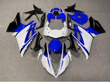 Glänzend Weiß & Blau 2013-2016 Triumph Daytona 675 Motorrad Verkleidungen