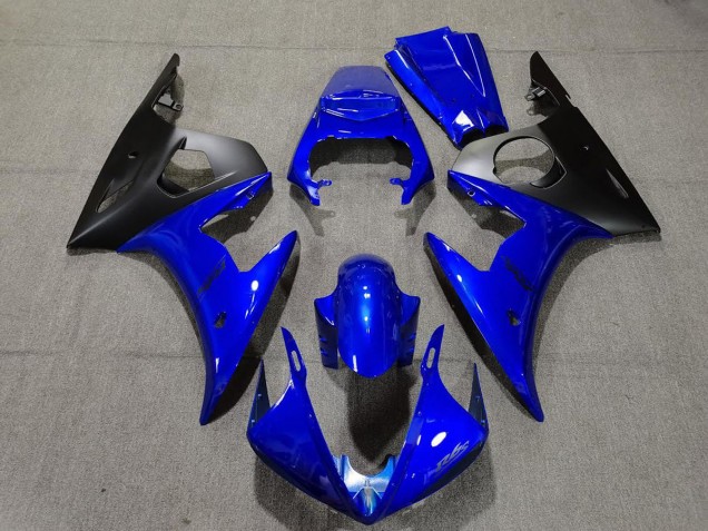 Glänzend Blau & Schwarz 2005 Yamaha R6 Motorrad Verkleidungen