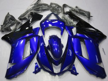 Glänzend Blau & Schwarz 2007-2008 Kawasaki ZX6R Motorrad Verkleidungen