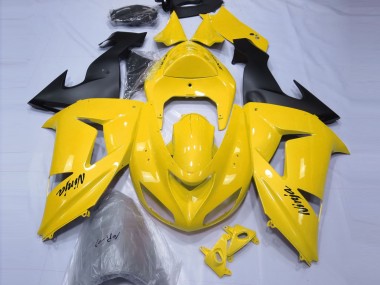 Glänzend Gelb 2006-2007 Kawasaki ZX10R Motorrad Verkleidungen