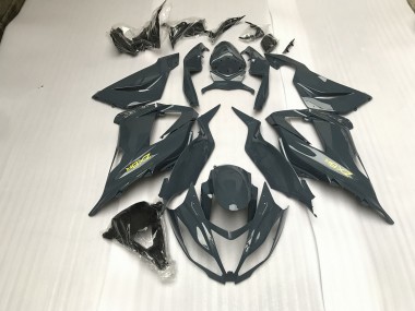 Glänzend Grau 2013-2018 Kawasaki ZX6R Motorrad Verkleidungen