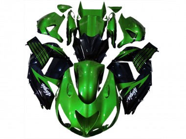 Glänzend Grün & Schwarz 2006-2011 Kawasaki ZX14R Motorrad Verkleidungen