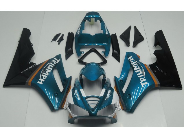 Glänzend Hellblau 2009-2012 Triumph Daytona 675 Motorrad Verkleidungen