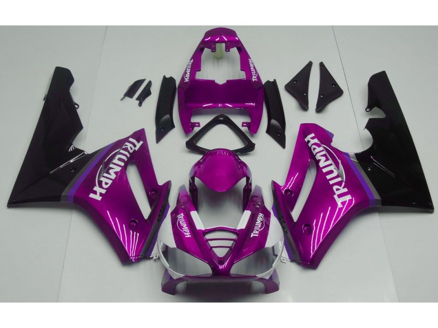 Glänzend Pink 2009-2012 Triumph Daytona 675 Motorrad Verkleidungen