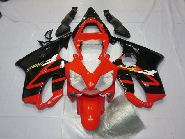 Glänzend Schwarz & Rot 2001-2003 Honda CBR600 F4i Motorrad Verkleidungen