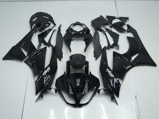 Glänzendes Schwarz 2009-2012 Kawasaki ZX6R Motorrad Verkleidungen