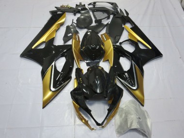 Gold & Schwarz 2005-2006 Suzuki GSXR 1000 Motorrad Verkleidungen