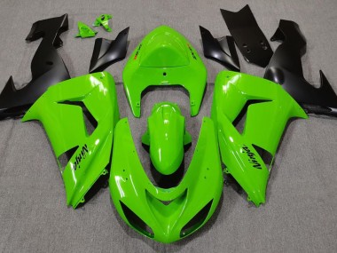 Grün 2006-2007 Kawasaki ZX10R Motorrad Verkleidungen