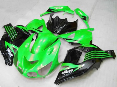 Grün 2012-2021 Kawasaki ZX14R Motorrad Verkleidungen