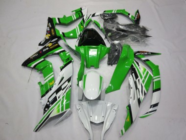 Grün-Weiß-Schwarz 1 2011-2015 Kawasaki ZX10R Motorrad Verkleidungen