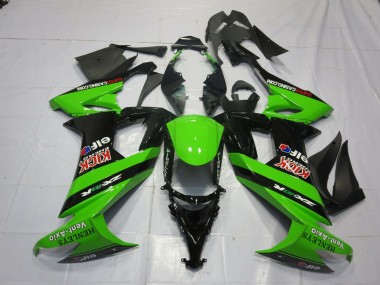 Grün & Schwarz 2008-2010 Kawasaki ZX10R Motorrad Verkleidungen