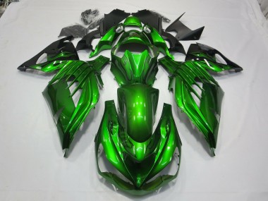 Grün Schwarz 2012-2021 Kawasaki ZX14R Motorrad Verkleidungen