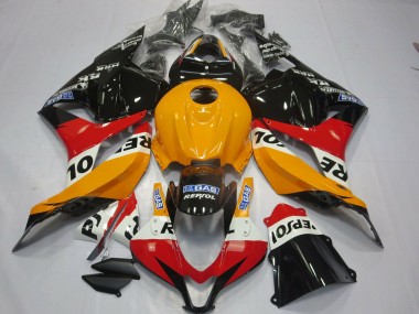 Hellorange Repsol 2009-2012 Honda CBR600RR Motorrad Verkleidungen