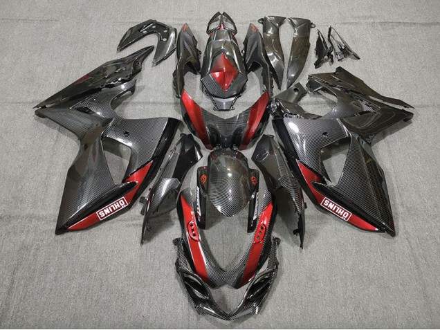 Kohlefaser Rot 2009-2016 Suzuki GSXR 1000 Motorrad Verkleidungen