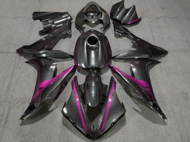 Kohlefaser Stil Mit Pink 2004-2006 Yamaha R1 Motorrad Verkleidungen