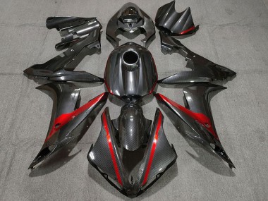 Kohlefaser Stil Mit Rot 2004-2006 Yamaha R1 Motorrad Verkleidungen