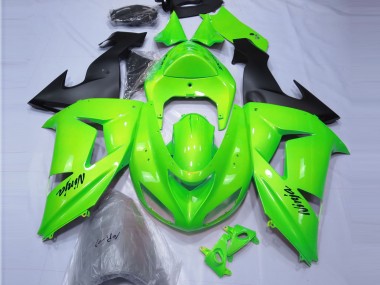 Limettengrün 2006-2007 Kawasaki ZX10R Motorrad Verkleidungen