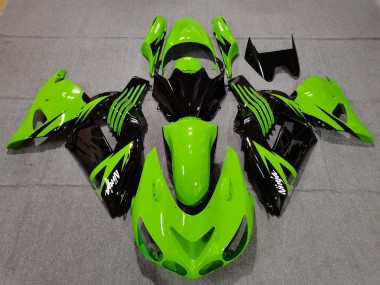 Limettengrün & Schwarz 2006-2011 Kawasaki ZX14R Motorrad Verkleidungen