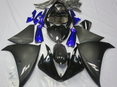 Matt Schwarz & Blau 2009-2011 Yamaha R1 Motorrad Verkleidungen