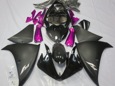 Matt Schwarz & Pink 2009-2011 Yamaha R1 Motorrad Verkleidungen