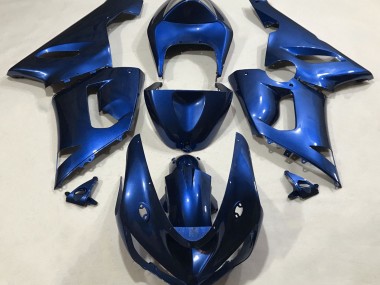 Metallicblau 2005-2006 Kawasaki ZX6R Motorrad Verkleidungen