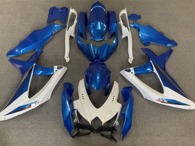 OEM Stil Blau & Weiß 2008-2010 Suzuki GSXR 600-750 Motorrad Verkleidungen