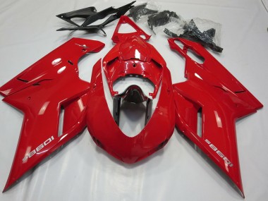 OEM Stil Glanz Rot 2007-2014 Ducati 848 1098 1198 Motorrad Verkleidungen