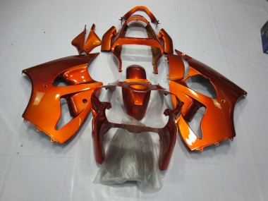 Orange 2000-2002 Kawasaki ZX6R Motorrad Verkleidungen