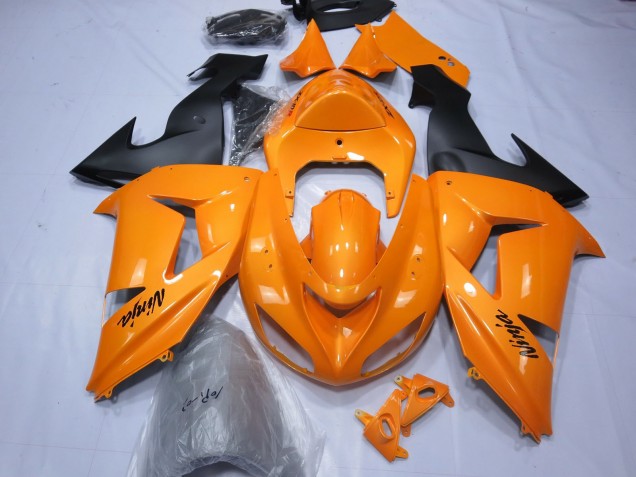 Orange 2006-2007 Kawasaki ZX10R Motorrad Verkleidungen