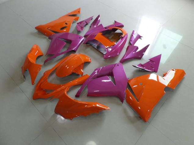 Orange Pink 2004-2005 Kawasaki ZX10R Motorrad Verkleidungen